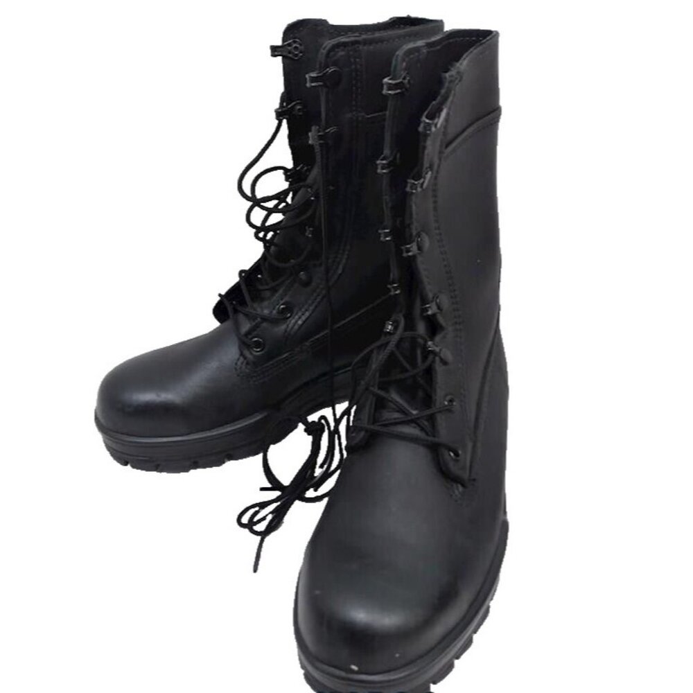 NEW Bates 1621 Men's BLACK 9‎ Inch US Navy Durashocks Steel Toe Boot SZ 6.0 WIDE